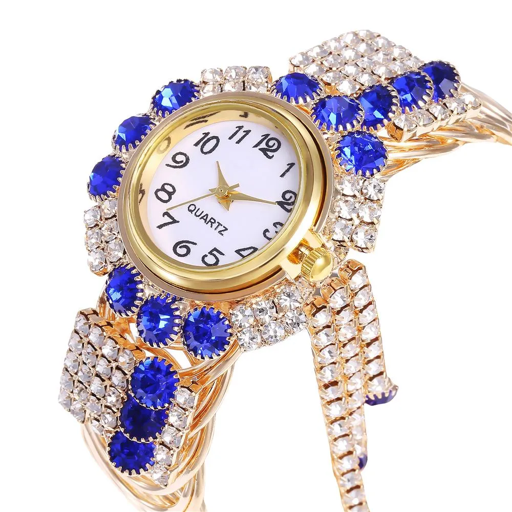 Luxury Fashion Women's Rhinestones Relogio Bracelet Wrist Watches