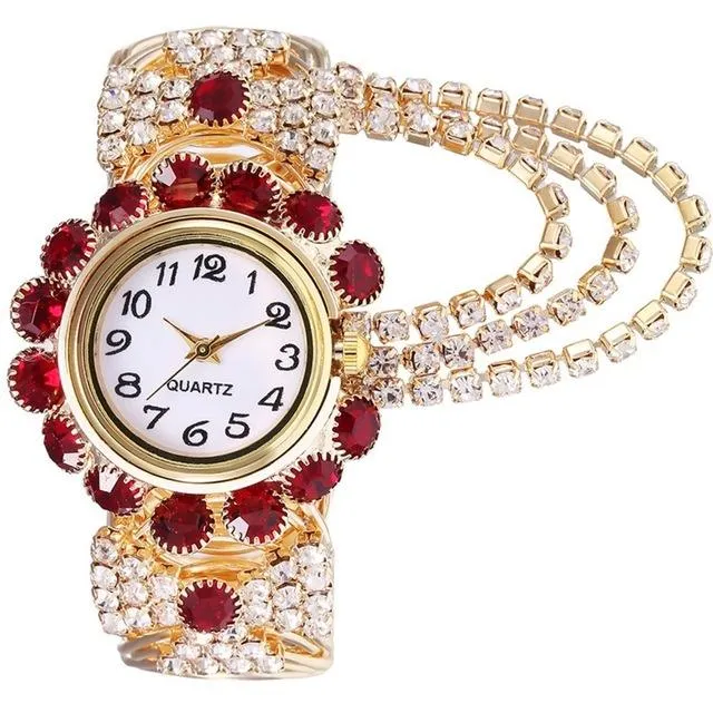 Luxury Fashion Women's Rhinestones Relogio Bracelet Wrist Watches