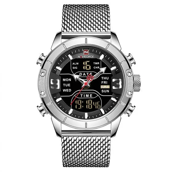 Luxury Leather Waterproof Quartz Wristwatches Military Sport Men’s Watches