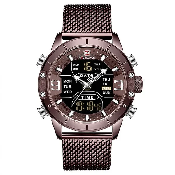 Luxury Leather Waterproof Quartz Wristwatches Military Sport Men’s Watches