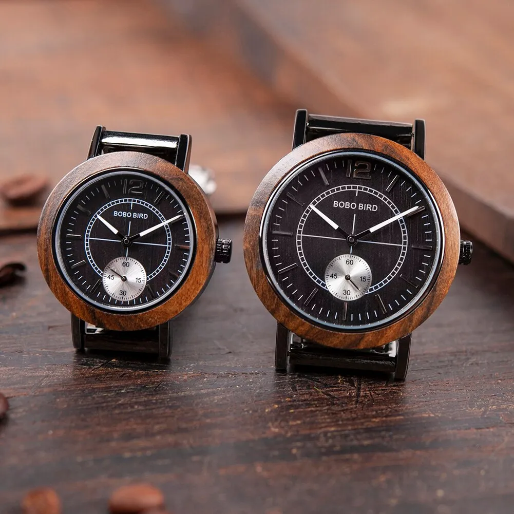 Luxury Wood Watches Men and Women Quartz No Waterproof Wristwatches