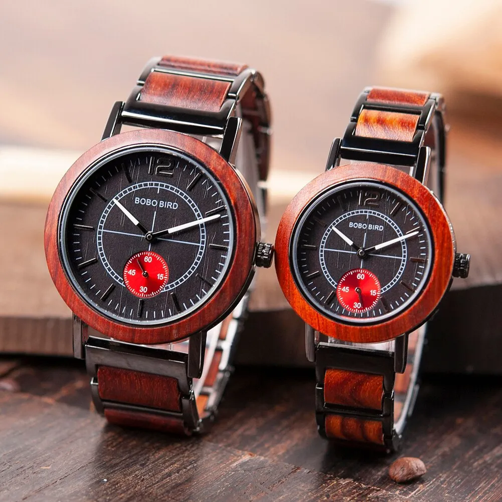 Luxury Wood Watches Men and Women Quartz No Waterproof Wristwatches