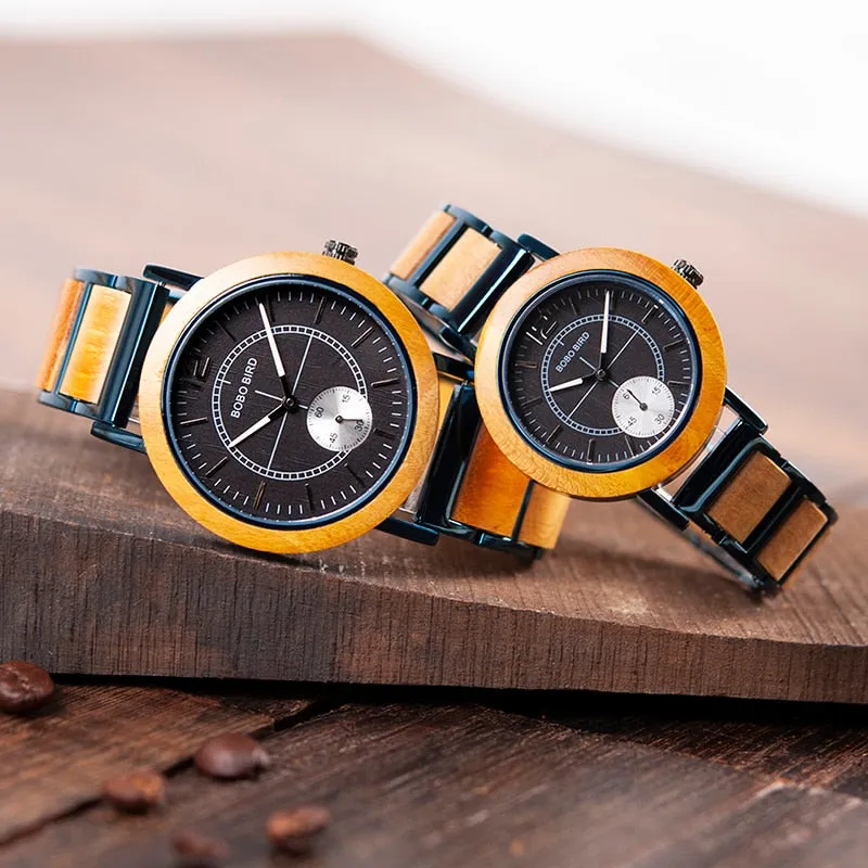 Luxury Wood Watches Men and Women Quartz No Waterproof Wristwatches