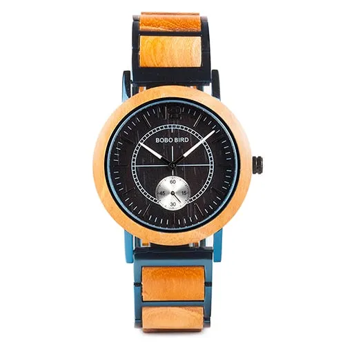 Luxury Wood Watches Men and Women Quartz No Waterproof Wristwatches