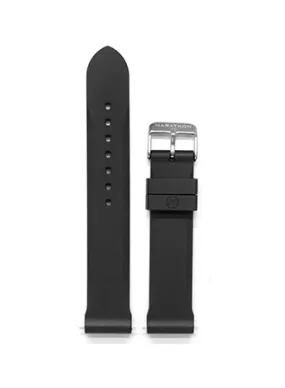 Marathon Black Vulcanized Rubber Strap - 20mm