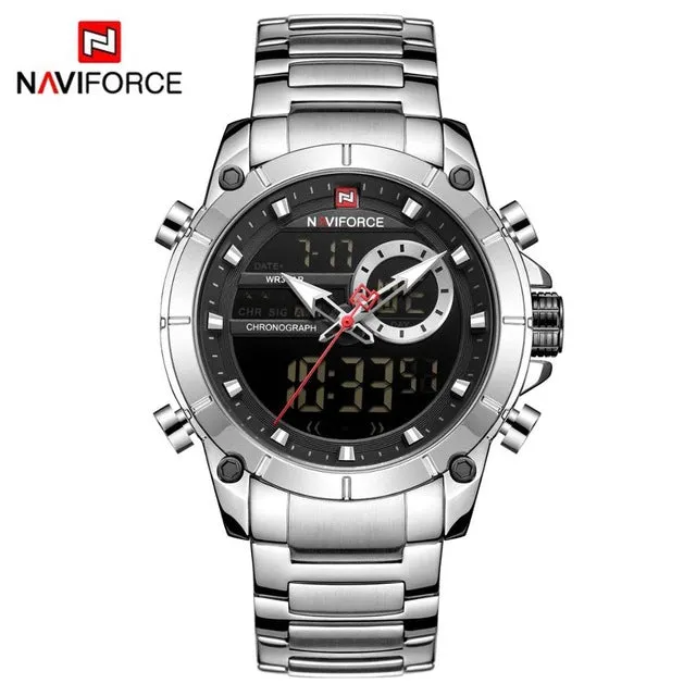 Men Military Sport Wrist Watch Gold Quartz