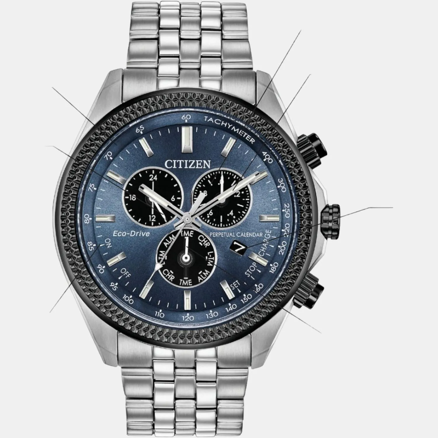 Men's Blue Stainless Steel Chronograph Watch BL5568-54L
