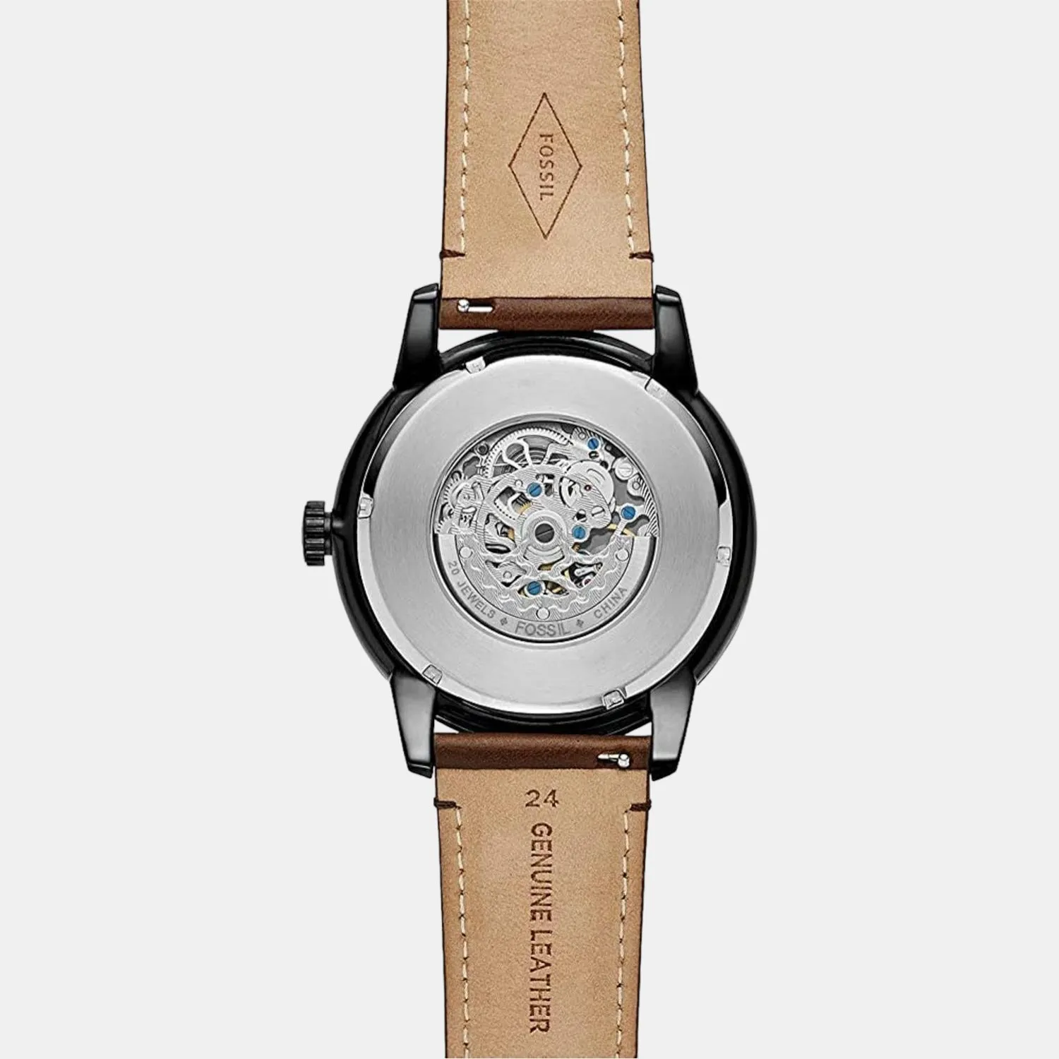 Men's Brown Analog Leather Automatic Watch ME3155