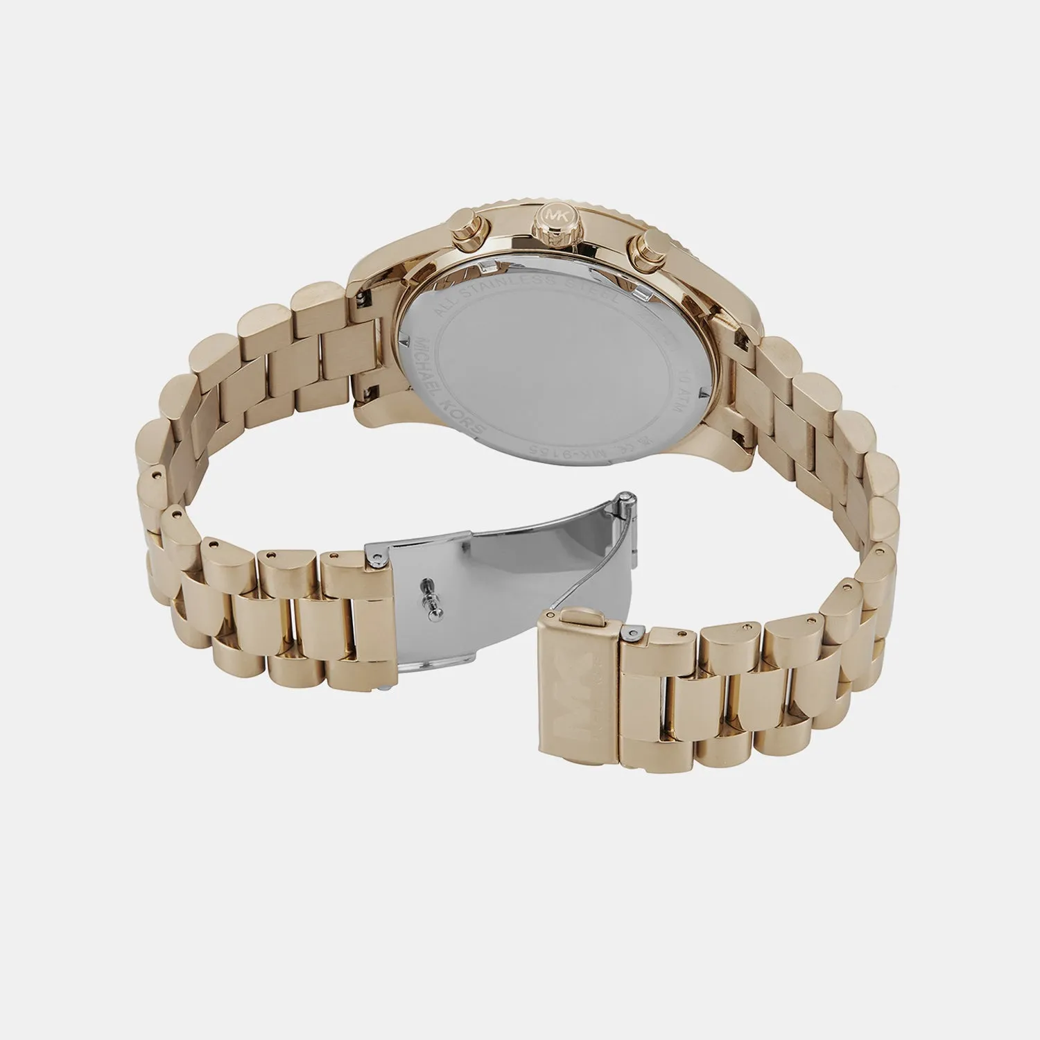 Men's Lexington Beige Gold Chronograph Stainless Steel Watch MK9155