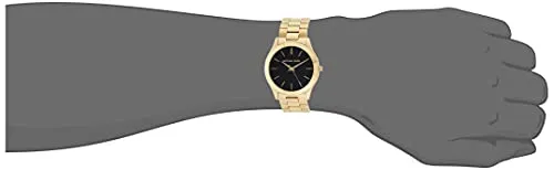 Michael Kors Men's Slim Runway Quartz Stainless-Steel Strap, Gold, 22 Casual Watch (Model: MK8621)