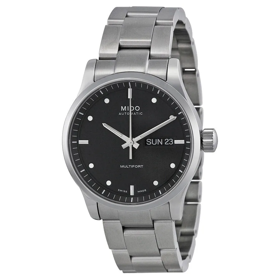 Mido Multifort Automatic Black Dial Men's Watch M0058301105100 M005.830.11.051.00