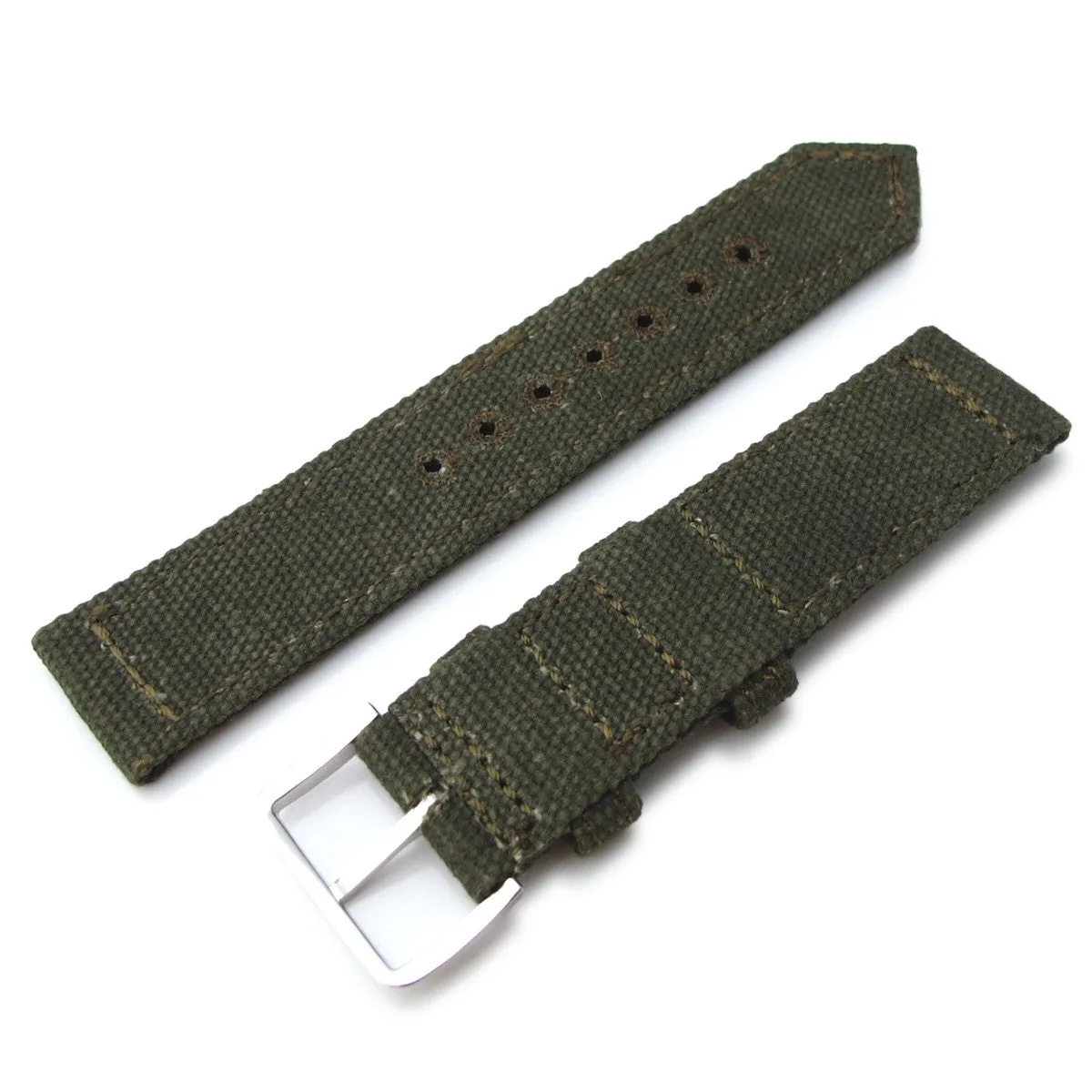 MiLTAT WW2 2-piece Washed Canvas, Green Polish