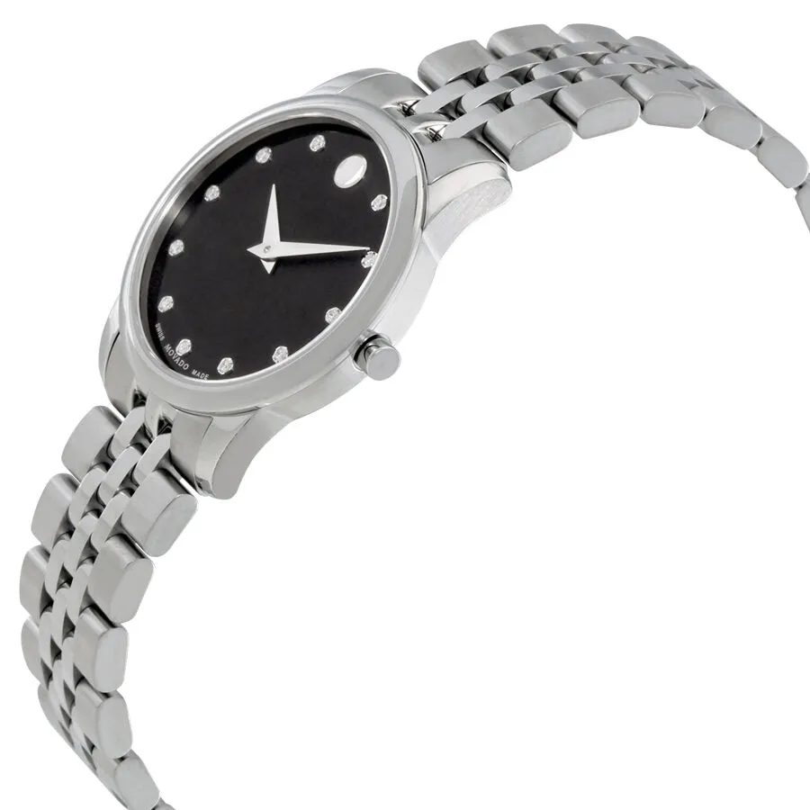 Movado Museum Quartz Black Dial Ladies Watch 0606858