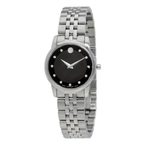 Movado Museum Quartz Black Dial Ladies Watch 0606858