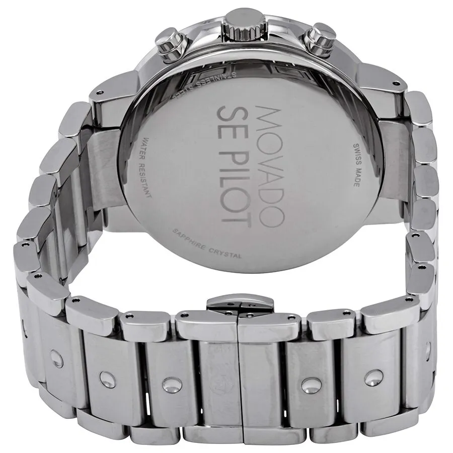 Movado SE Pilot Retrograde Bi-level Grey Dial Men's Watch 0607130
