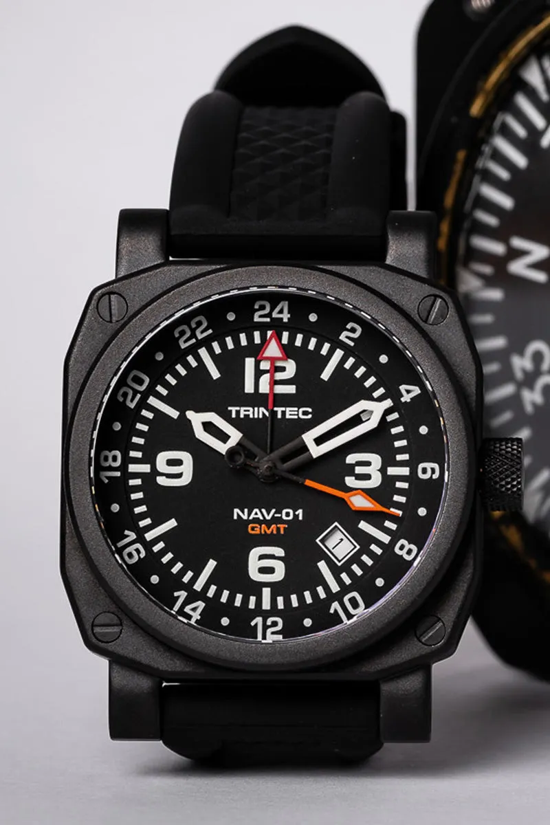 NAV-01 GMT / Black / Quartz
