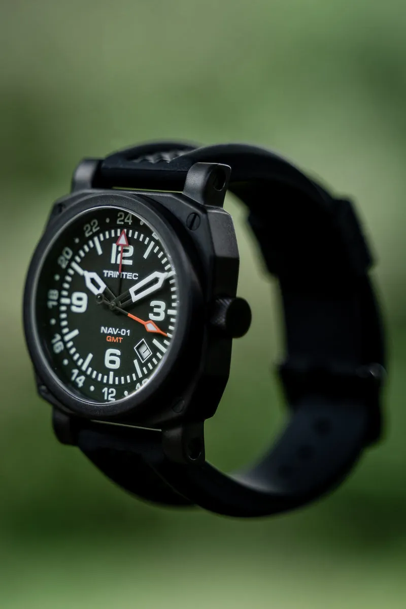 NAV-01 GMT / Black / Quartz