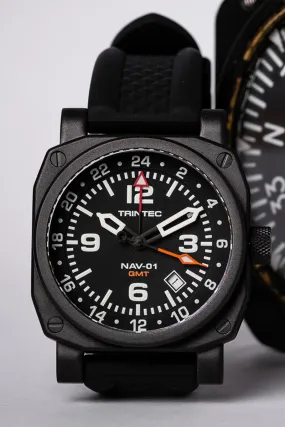 NAV-01 GMT / Black / Quartz