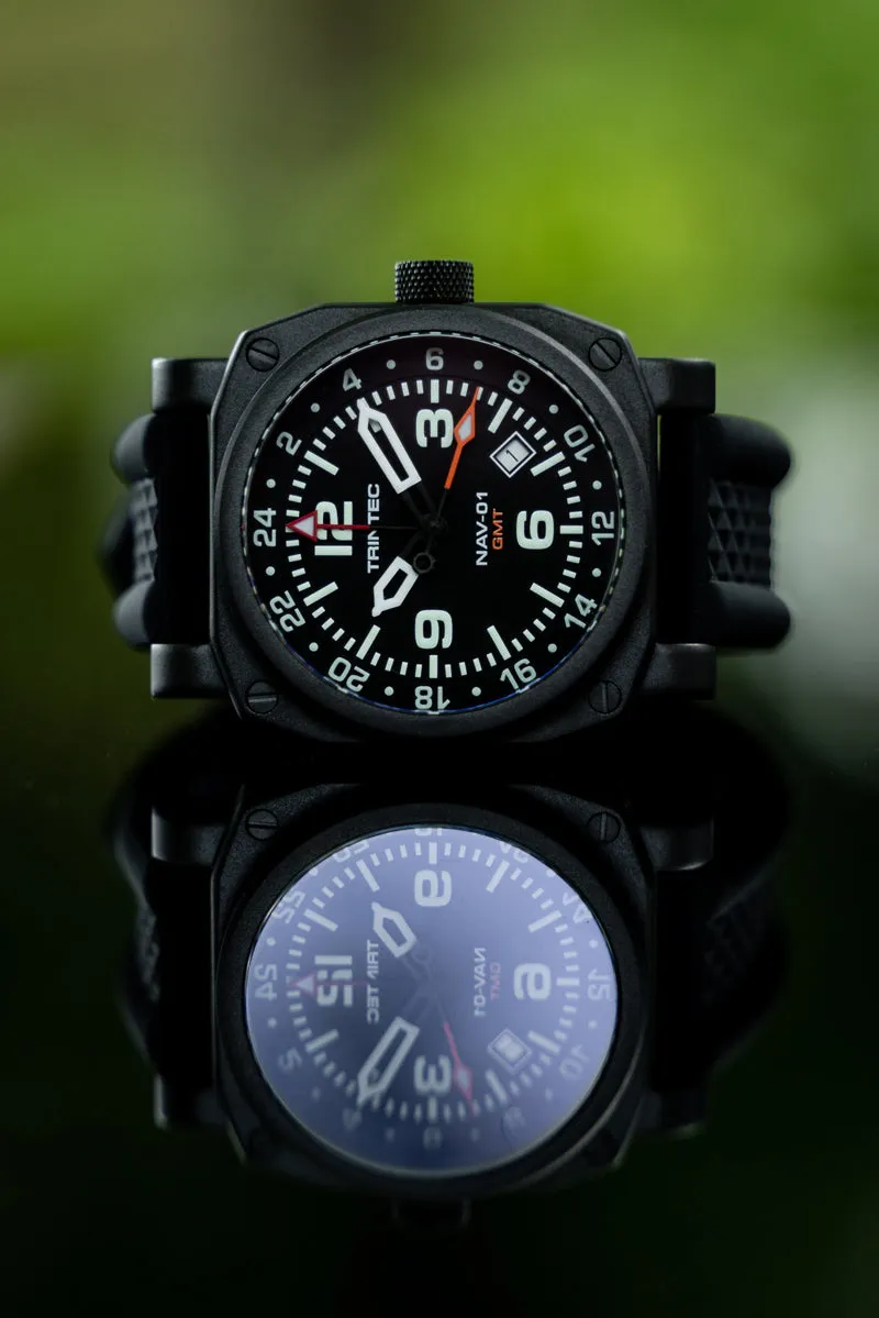 NAV-01 GMT / Black / Quartz