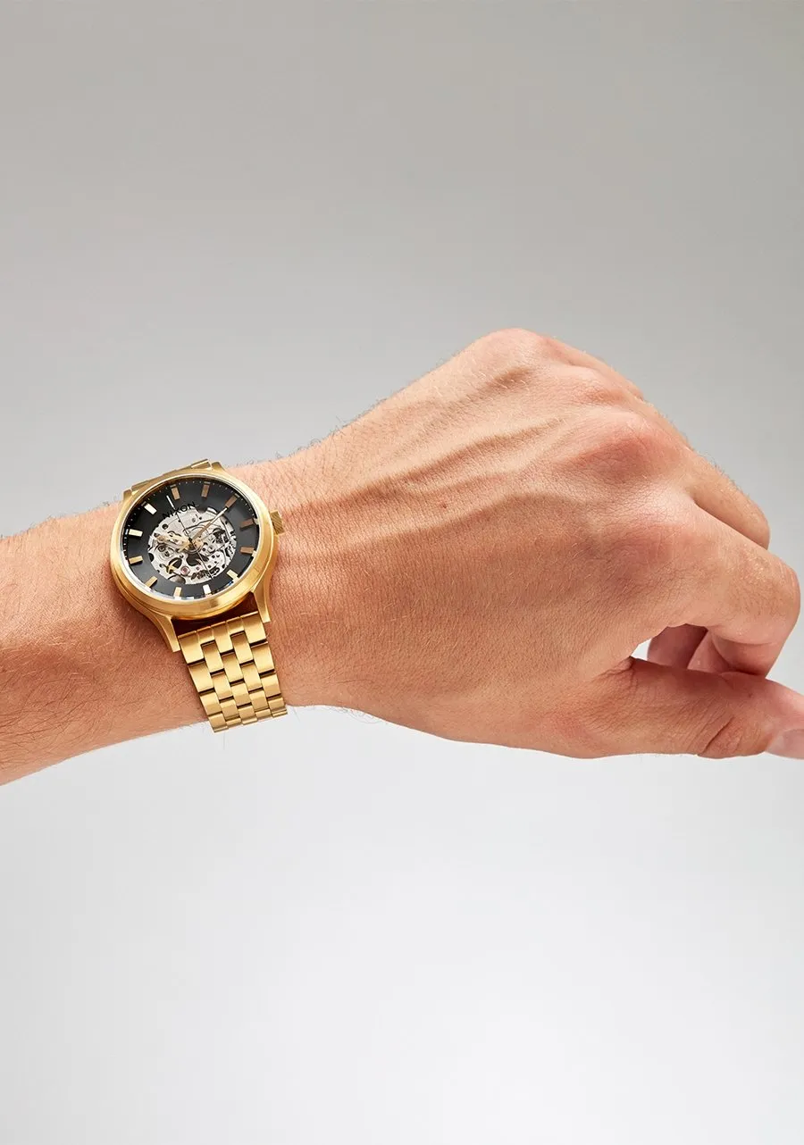 Nixon "Spectra" Automatic Watch in Gold