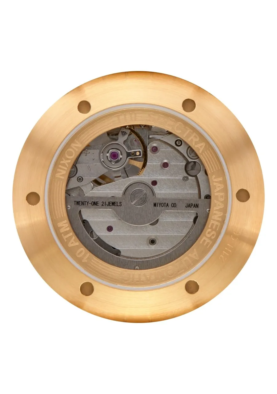 Nixon "Spectra" Automatic Watch in Gold