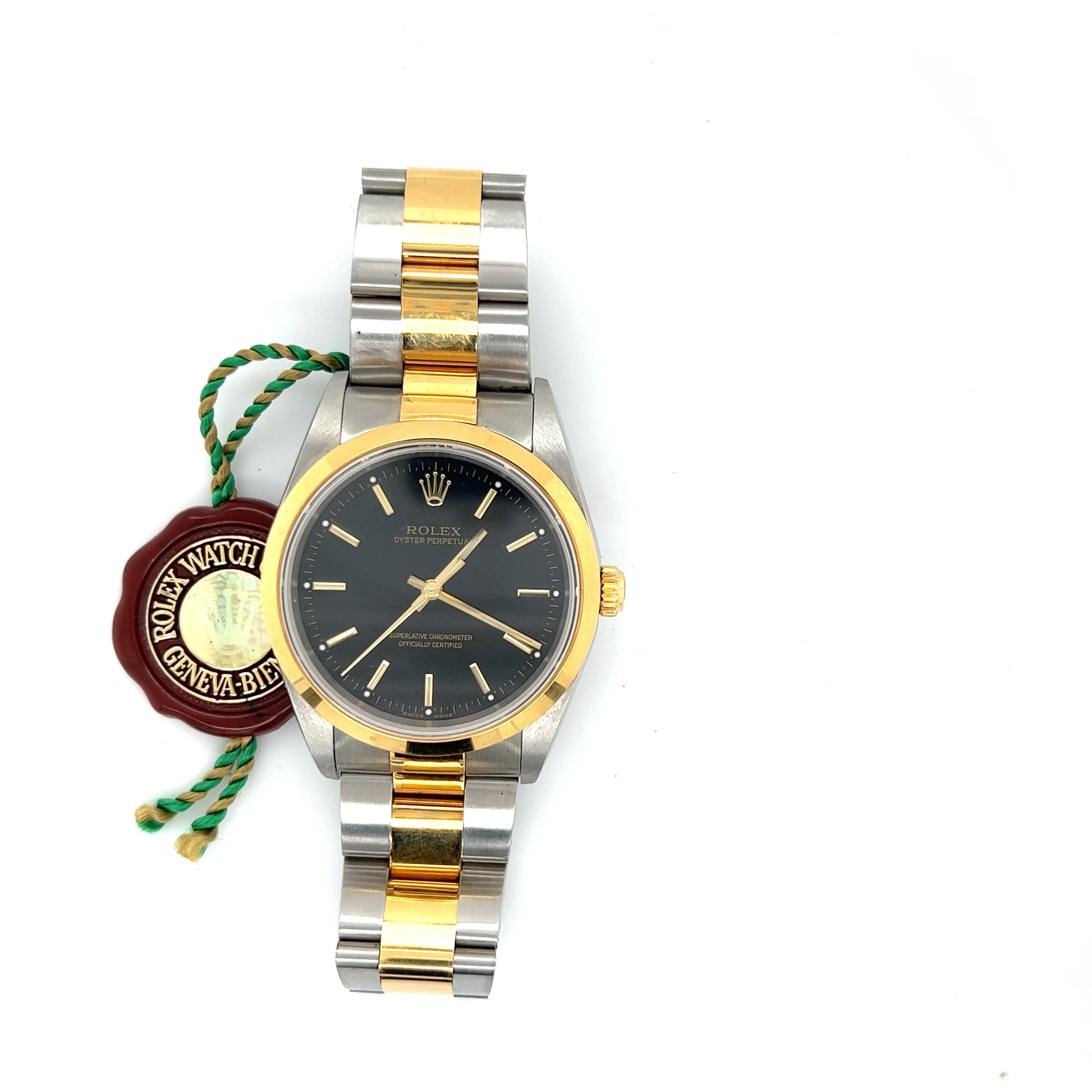 NOS 2002 Rolex Oyster Perpetual 34mm Black