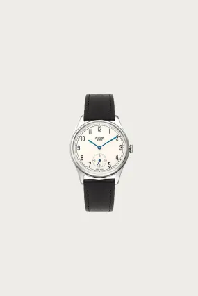 Old Smith - 90-001 - White Dial - Smooth Black Leather Strap