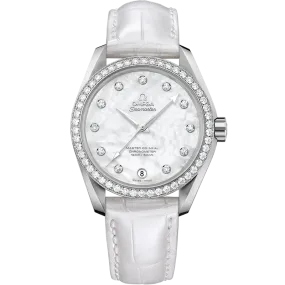 Omega Seamaster Aqua Terra 150M 38 mm, steel on leather strap