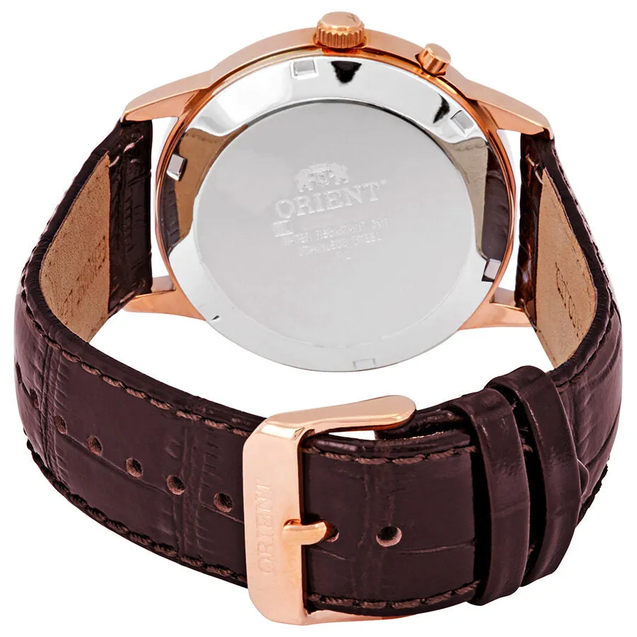 Orient Perpetual Calendar World Time Automatic Brown Dial Men's Watch FEU0A001TH
