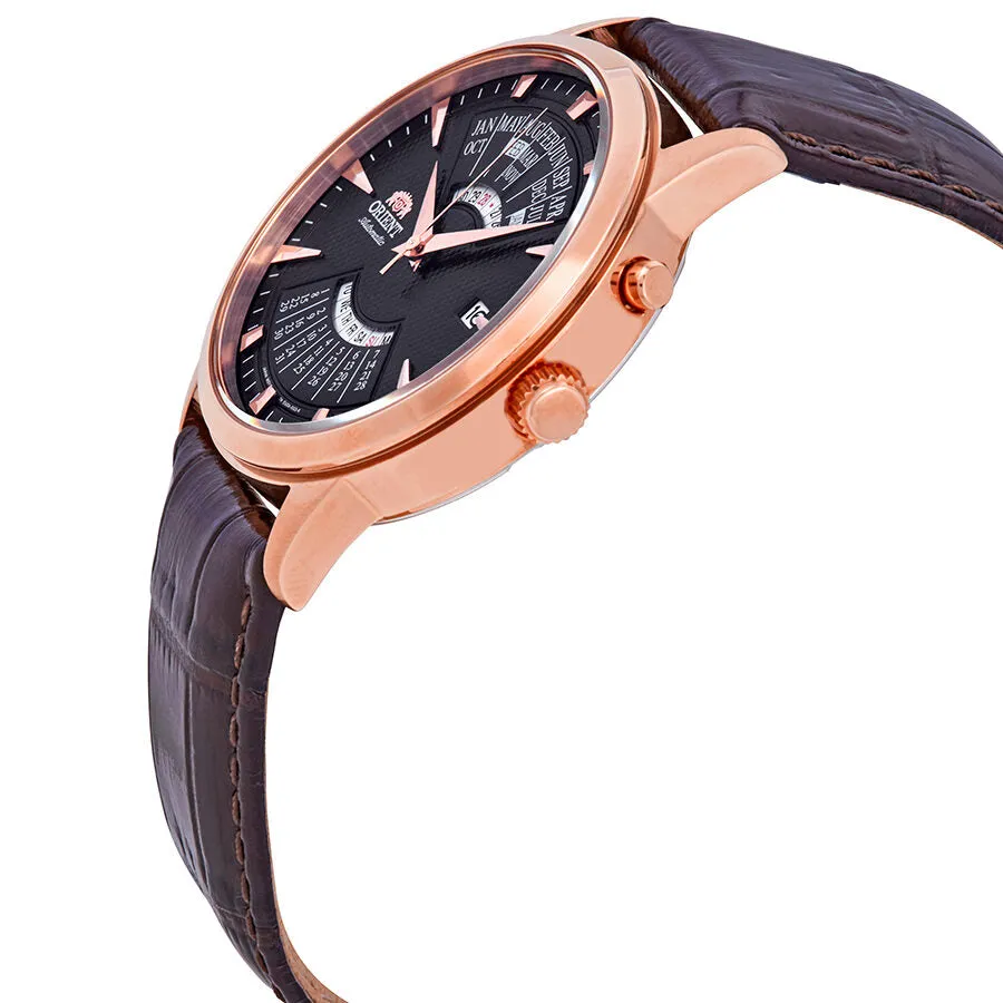 Orient Perpetual Calendar World Time Automatic Brown Dial Men's Watch FEU0A001TH