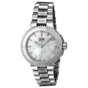 Oris Aquis Date Automatic Mother of Pearl Dial Ladies Watch 733-7652-4151MB