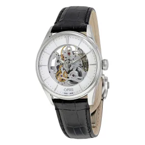 Oris Artelier Automatic Silver Skeleton Dial Men's Watch 734-7721-4051LS 01 734 7721 4051-07 5 21 64FC