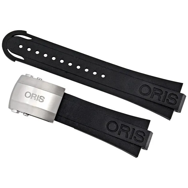 Oris Carlos Coste Black Dial Automatic Chronograph Men's Watch 674-7655-7184-SET 01 674 7655 7184-Set