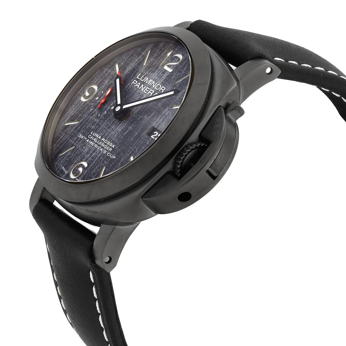 Panerai Luminor Luna Rossa GMT Automatic Grey Dial Men's Watch PAM01036