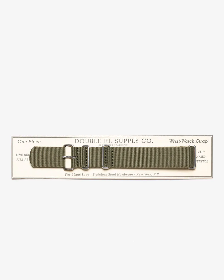 POLYESTER NATO WATCH STRAP OLIVE DRAB