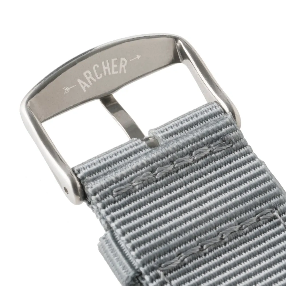 Quick Release Nylon Watch Band - Gray