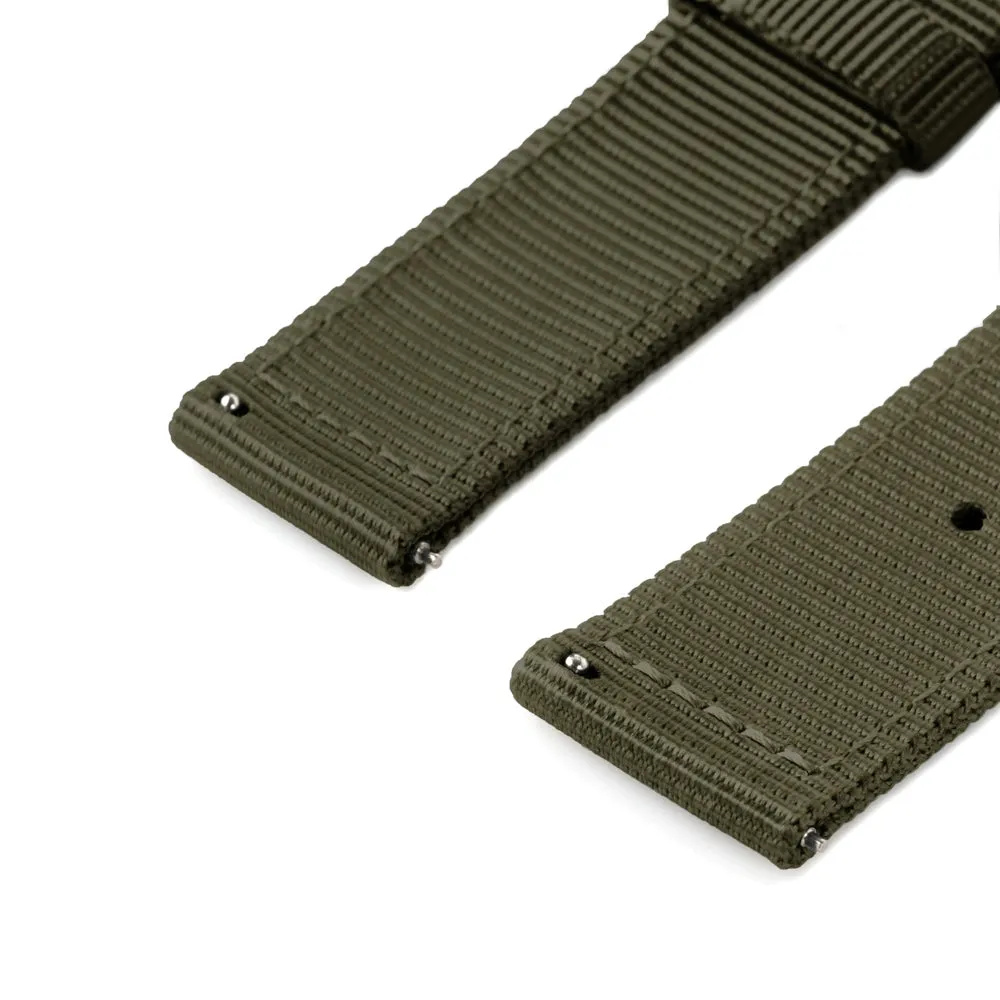 Quick Release Nylon Watch Band - Olive