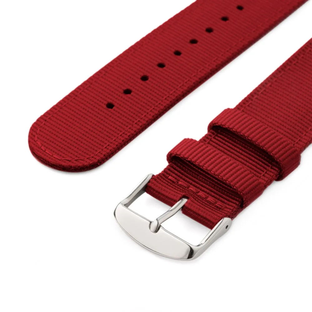 Quick Release Nylon Watch Band - Red