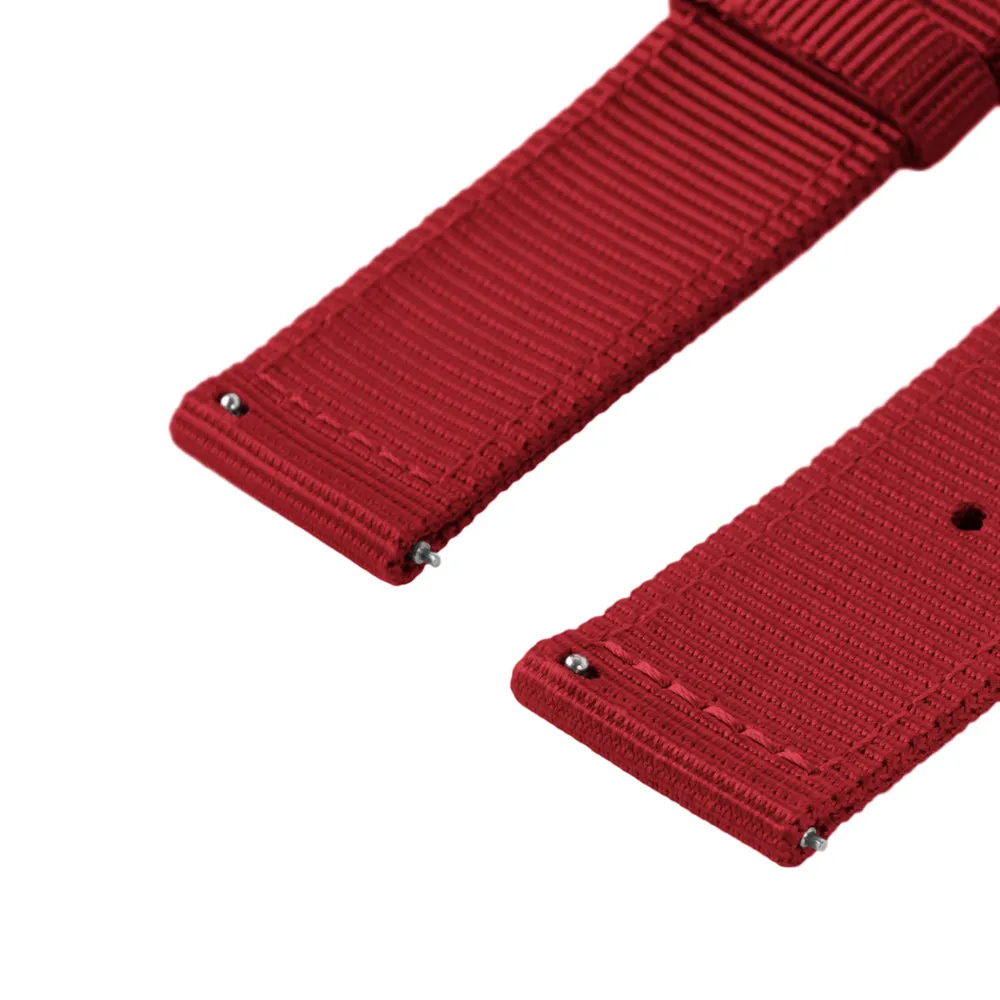 Quick Release Nylon Watch Band - Red
