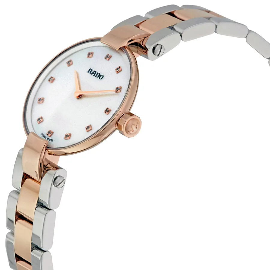 Rado Coupole Mother of Pearl Diamond Two-tone Ladies Watch R22855924