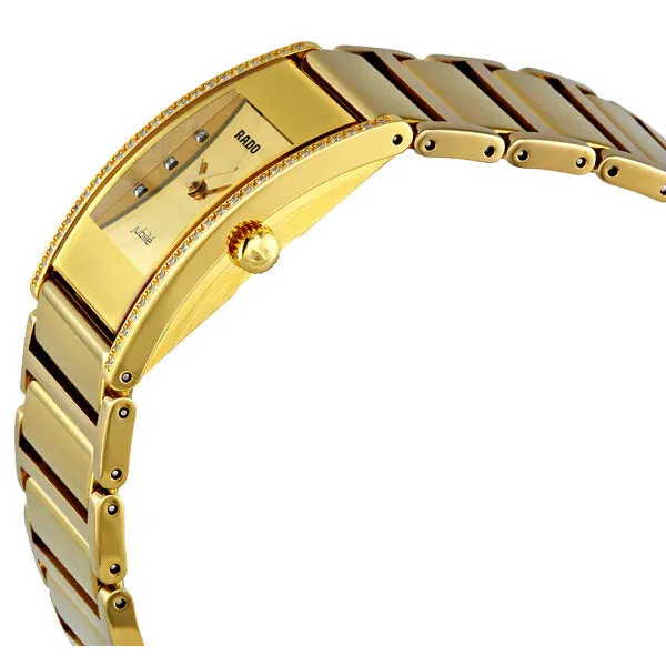 Rado Integral Gold Diamond Dial Ladies Watch R20783732