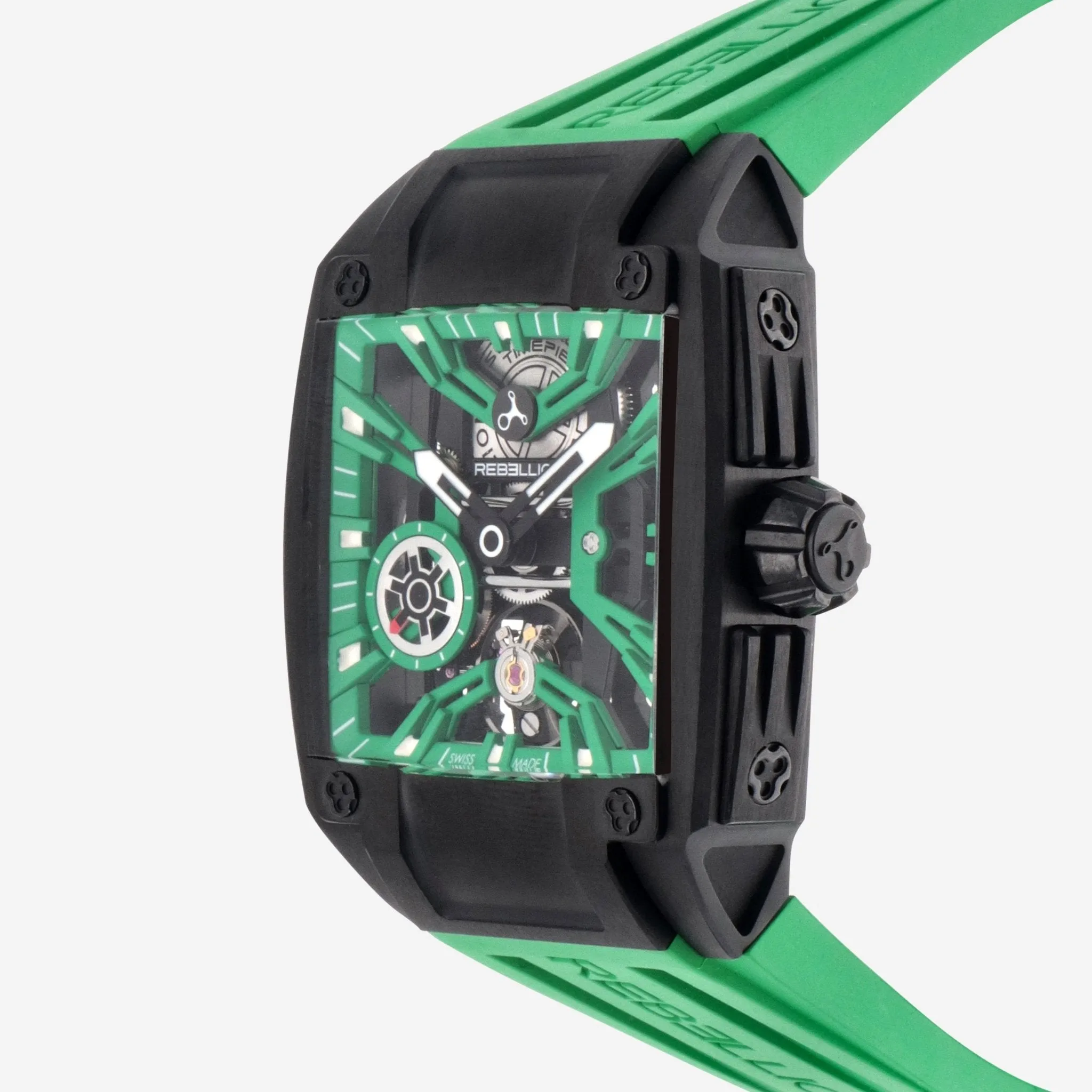 Rebellion Re-Volt Titanium Manual Wind Men's Watch RB.REV.3H.TB.GR