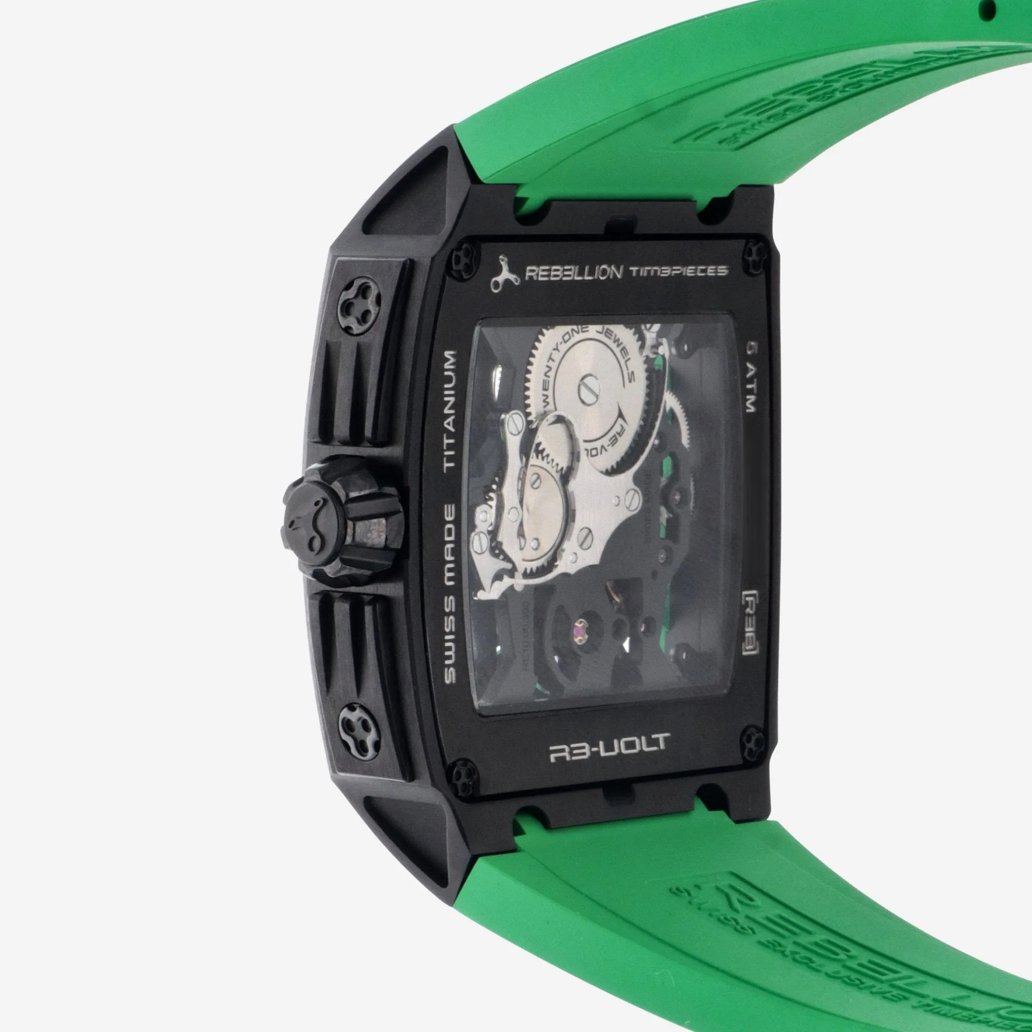 Rebellion Re-Volt Titanium Manual Wind Men's Watch RB.REV.3H.TB.GR