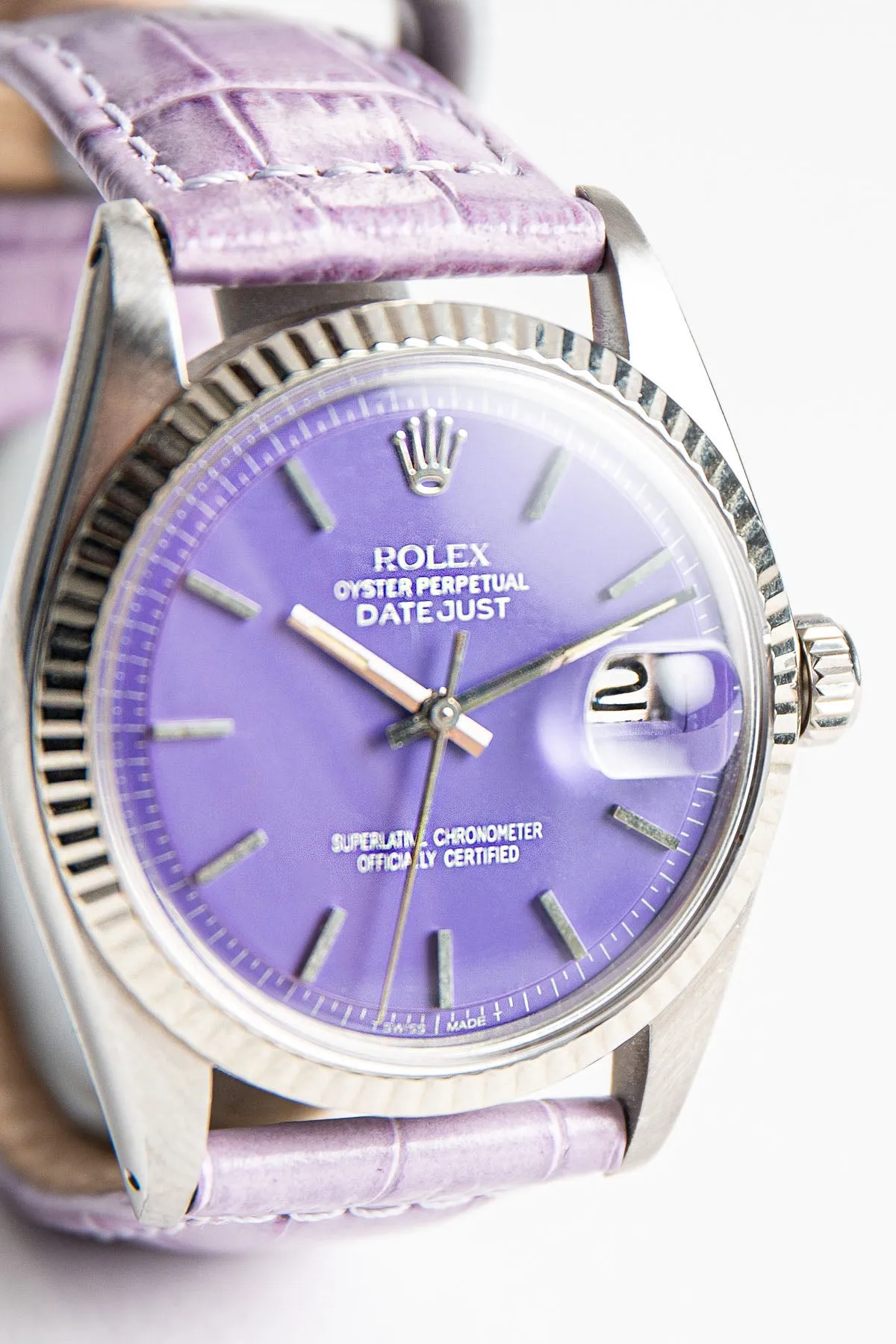 ROLEX | 1976 WHITE GOLD DATEJUST WATCH