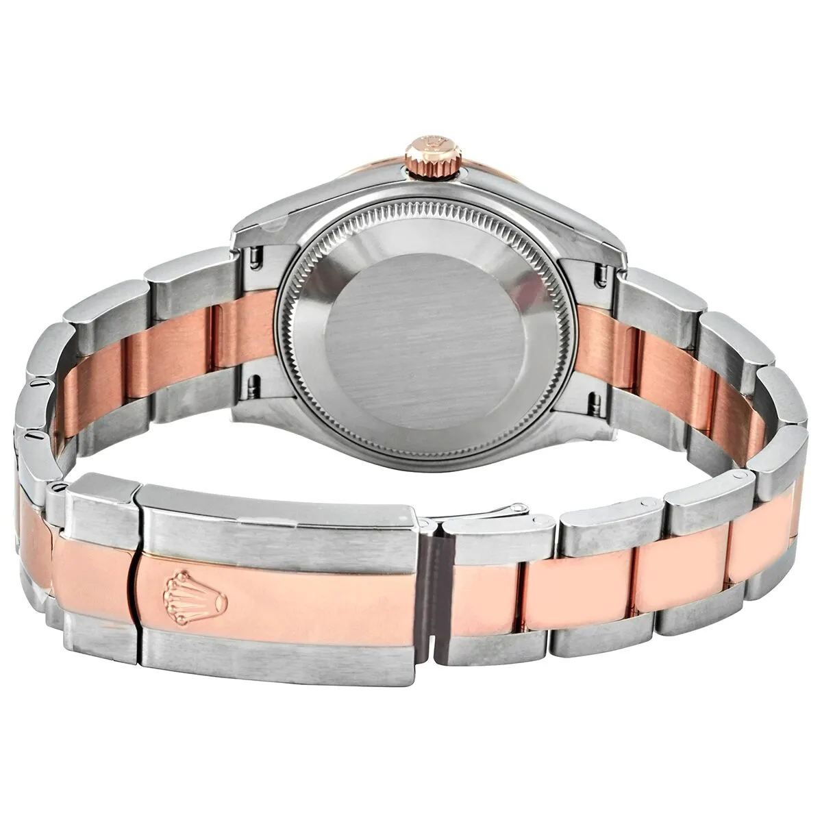 Rolex DateJust 31 Silver Diamond Dial Automatic Ladies Stainless Steel 18 ct Everose Gold Oyster Watch 278341SDO