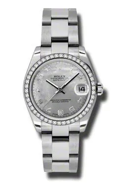 Rolex Datejust Lady 31 Goldust Mother Of Pearl Dial Stainless Steel Oyster Bracelet Automatic Watch 178384WGDMADO