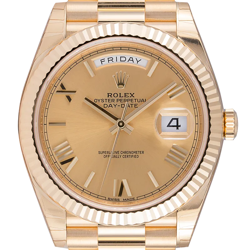 Rolex Day-Date 40 18ct Yellow Gold Champagne-colour Dial 228238