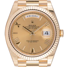 Rolex Day-Date 40 18ct Yellow Gold Champagne-colour Dial 228238