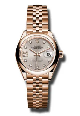 Rolex Lady Datejust 28 Sundust Dial 18K Pink Gold Jubilee Bracelet Automatic Watch 279165SNRDJ