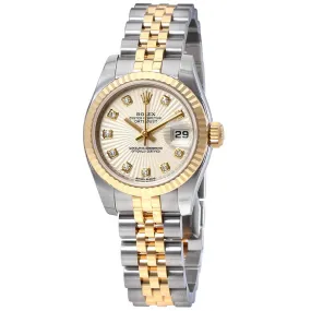 Rolex Lady Datejust Ivory Sunbeam Diamond Dial Automatic Watch 179173IVDJ